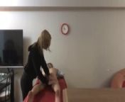 Legit Blonde Masseuse Giving in to Huge Asian Cock 1st appointment pt1 from nao massage flash