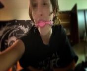 Kitty Caught Playing in the Kitchen with Ball Gag from comp short cuck clips 13