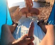 SEX ON THE BEACH GIRL FUCK WITH STRANGER best compilation from beach cabin voyeur