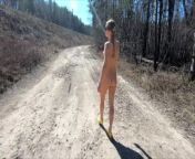 Russian Nude GIRL walking on the railway station and the railway tracks from aak gare banauga nude
