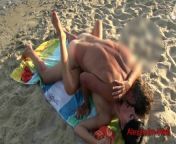 Perverted wank nerd fucks my cunt on the hotel beach from big mature outdoor r20