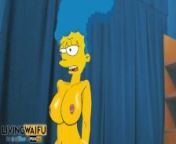 MARGE SIMPSON milf 2D Cartoon Real Waifu #5 riding Big ANIMATION Ass Booty cartoon Cosplay SIMPSONS from live 2d sex animation