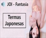 JOI hentai en las termas japonesas. Voz española. from aerisaa