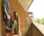 Hot teen couple has risky public sex in an abandoned hotel with people in it!!! - TravellingLovers from travellinglovers