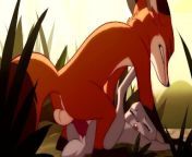 Patreon Blitzdrachin : Straight yiff animation , cum inside, size difference , fox and rabbit from furry castration