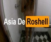 Sneaking on sexy indian girl having shower after work - Asia De Roshell from nude suxxx sri dev vdo