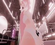 Thicc Booty Pink Hentai Girl Busts Out Dildo Nora Lovense Strips Down in Restroom POV Lap Dance from e5p