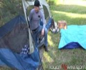 Watching Wife Fuck Camping Neighbor in Tent from wife fucking crying son