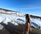 Russian Nude Girl on the Road and Winter village from karla estrada nude p