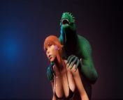 Two cocks Monster x Busty ReadHead from full monster x mmd