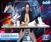 News Anchor Carmela Clutch Orgasms live on air from pore moni xxx news anchor fake porn hero herwan sex videoerjee xxx