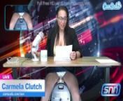 News Anchor Carmela Clutch Orgasms live on air from anchor varsh