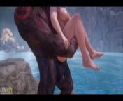 Minotaur vs Horny girl | Big Cock Monster | 3D Porn Wild Life from porn 3d viphentai club