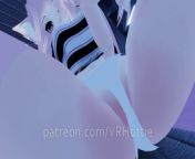 Slut Grinding With Lovense Has Shaking Orgasm Teasing Face Riding Dildo Ride VRChat POV Lap Dance from orchit