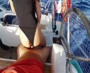 Hot Sex to Blonde with Big Tits while Sailing Boat on Ibiza 🔹 Amateur My Blue Apple from sailing patreon