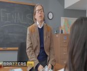 Brazzers - Ali Cash Uses Her Big Natural Tits To Seduce Her Teacher To Let Her Pass The Exam from teacher fucking student