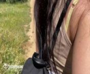 cable car ride in Madrid with a busty hot brunette ends with blowjob from maariy
