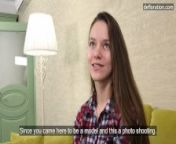 First time Russian girl Juliette Bellamy in the studio from russian virgin casting