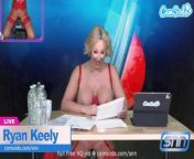 Camsoda - Hot Sexy Big Boobs Milf Ryan Keely Gives It To Hot Sex Machine Live On Air from sgzdeoian female news anchor sexy news