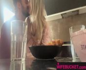Wife Porn by WifeBucket - Having breakfast with my five made us horny and we fucked in the kitchen from sayesha saigal xxxn porn wife photos anuska videos