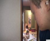 Japanese Step-Mom with Dynamite Body Caught Masturbating Leads to Impromptu Sex Lesson from japanes millk move