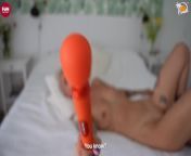 I screamed like crazy when he fucked me with a huge cock and a VIM massager from ciipsa