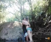 Outdoor sex in Philippine nature by this extreme couple from imog