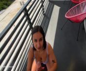 Big Titty Teen Gets Caught and Creampied in Rough Balcony Fuck from maushmi udeshi