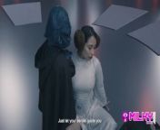 Parody Star wars: Master YODA fucks the hot princess Leia from star wars lesbian