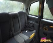 Female Fake Taxi Natural titties fall out of her dress and she has sex with customer from sofia mir