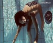 Russian hot babe naked mermaid like swimming from sima an
