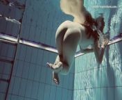Russian hot babe naked mermaid like swimming from sima