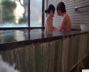 Real life Japanese lesbian friends come out to each other on a weekend onsen getaway and while bathing together naked from japan life ox in fulsojja