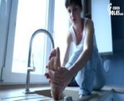 Nikola and her bare feet at home - teaser from nikola alokin