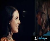 GIRLSWAY - Lonely Woman Cheats On Her Husband With His Boss' Wife Angela White During Couple Dinner from wife with her husband39s boss